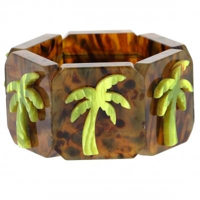 bracelet palmier ecaille