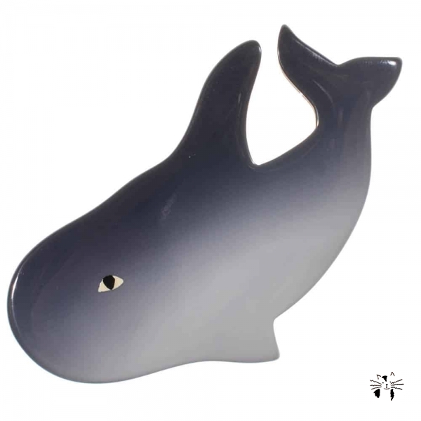 broche baleine gris fonce