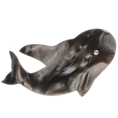 broche baleine gris marbre