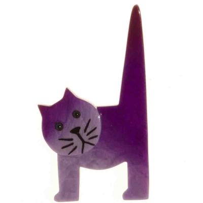 broche chat chaise lilas