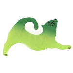 broche chat etire vert