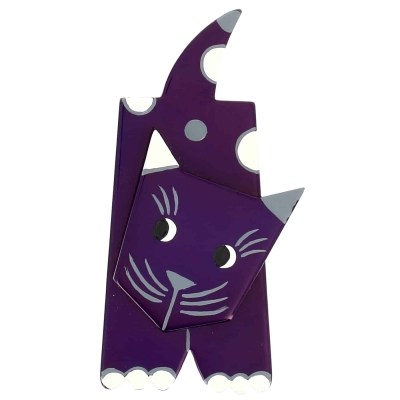 broche chat lego violet