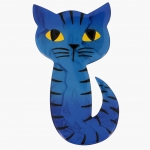 broche chat mystery bleu