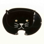 broche chat ours noir