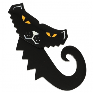 broche chat petrus noir 0000