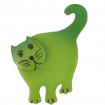 broche chat serpolet debout vert