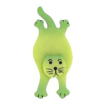 broche chat serpolet vert