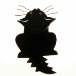 broche chat zenith noir
