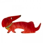 broche chien fifi rouge