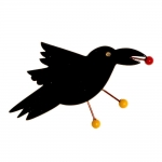 broche corbeau noir 1