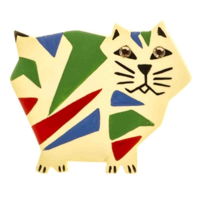 broches hors séries broche chat africain paille