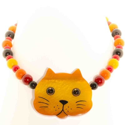 colliers hors séries collier chat jaune