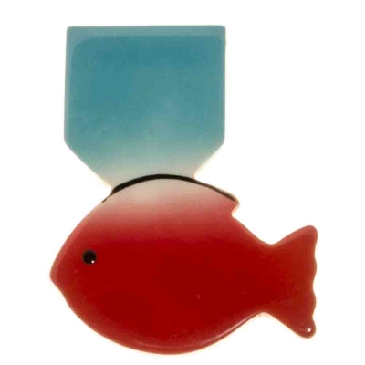 medaille poisson rouge