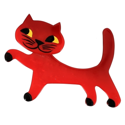 broche chat titi rouge 1