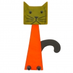 chat cafetiere orange vert mouse