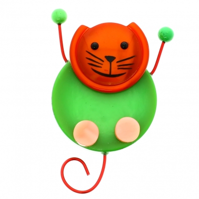 chat pao vert et orange