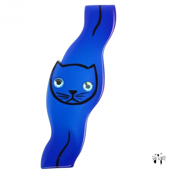 Chat Sautant bleu