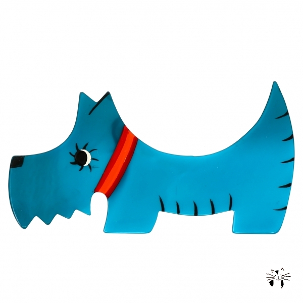 Chien Raoul turquoise