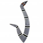 Serpent a Lunettes gris
