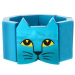 tete chat turquoise