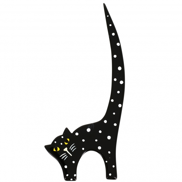 chat herisse noir pois scaled