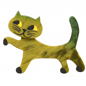 Chat Titi vert mousse