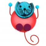 chat pao rose et turquoise