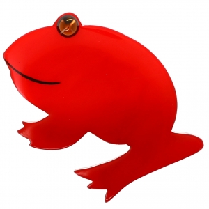 Grenouille ronde rouge