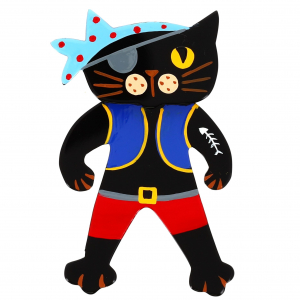 Pirate Cat Brooch